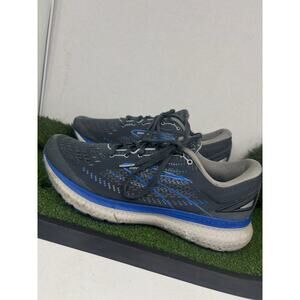Brooks Glycerin GTS 19 Gray Blue Athletic Running Shoes Sneakers Mens Size 11.5